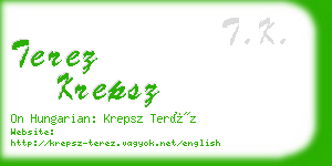terez krepsz business card